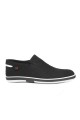 Siyah File Slip-on Badeem Erkek Ayakkabı -A034